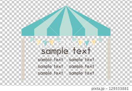 マルシェフレーム・あしらい サーカス 屋台 129333881