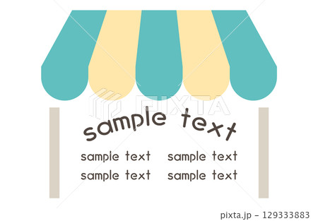 マルシェフレーム・あしらい サーカス 屋台 129333883