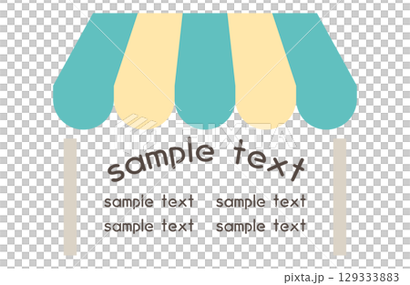 マルシェフレーム・あしらい サーカス 屋台 129333883