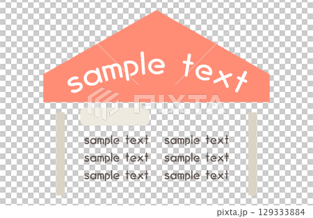 馬爾凱框架裝飾馬戲團攤位 馬爾凱框架裝飾馬戲團攤位 129333884