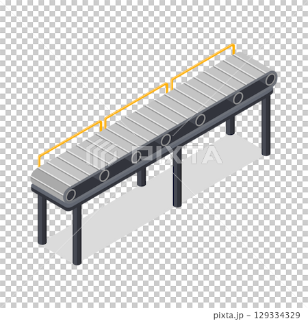 Factory image illustration_belt conveyor (belt conveyor) 129334329