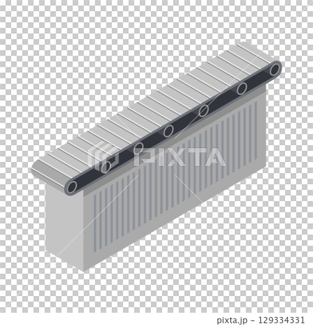 Factory image illustration_belt conveyor (belt conveyor) Factory image illustration_belt conveyor (belt conveyor) 129334331
