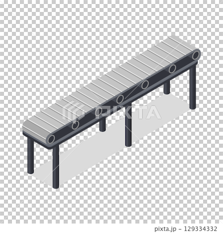 Factory image illustration_belt conveyor (belt conveyor) 129334332