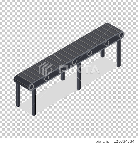 Factory image illustration_belt conveyor (belt conveyor) Factory image illustration_belt conveyor (belt conveyor) 129334334