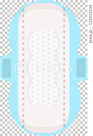 Illustration of an unfolded napkin 129335295