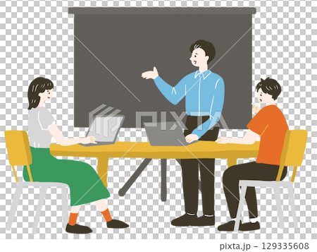 語るプレゼンター 語るプレゼンター 129335608
