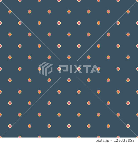 Navy Background Tiny Floral Dots Navy Background Tiny Floral Dots 129335858