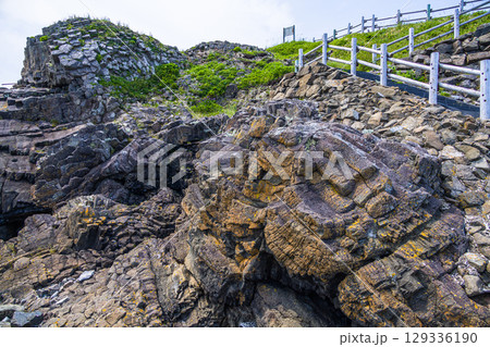 【北海道_根室市_花咲港】根室十景 天然記念物の根室車石 7月 129336190