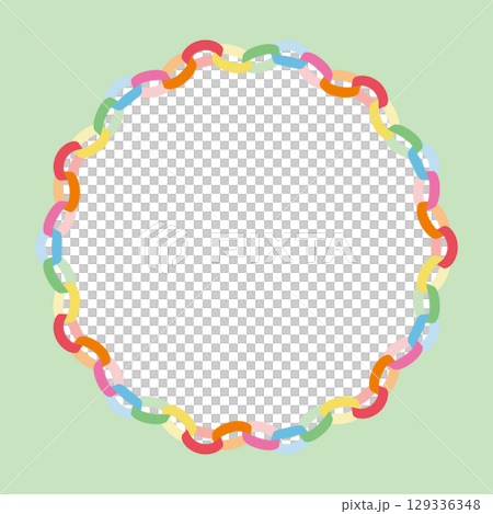 彩色紙花環框架插圖 | 花環,紙鏈,花環,色彩鮮豔,裝飾,派對 彩色紙花環框架插圖 | 花環,紙鏈,花環,色彩鮮豔,裝飾,派對 129336348