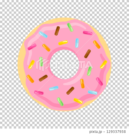 donut strawberry 129337938
