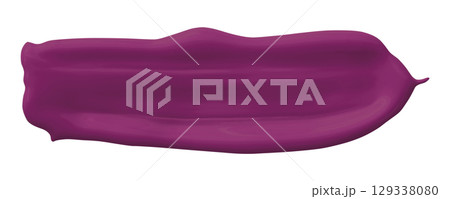 Purple brush isolated on transparent background 129338080