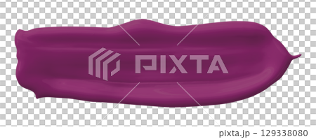 Purple brush isolated on transparent background 129338080