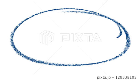 Blue pencil highlight circle mark isolated on transparent background Blue pencil highlight circle mark isolated on transparent background 129338105