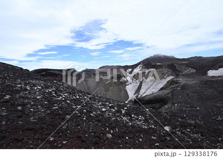 富士山、登山、富士宮ルート、静岡県 129338176