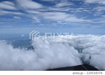 富士山、登山、富士宮ルート、静岡県 富士山、登山、富士宮ルート、静岡県 129338378