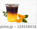 roasted coffee orange juice americano iced cold drinks menu tasty 129338418