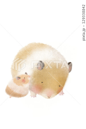 ハムスター親子 129338842