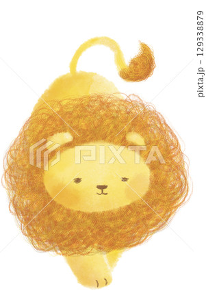 幸せそうなライオンさん 129338879