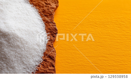 pile of white flour 129338958