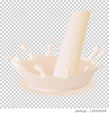 ミルクの王冠　イラスト 129339209