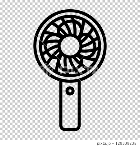 Handy fan icon. Handy fan icon. 129339238