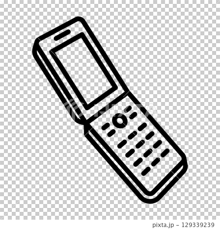 Flip phone icon. Flip phone icon. 129339239