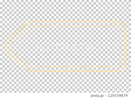 黃色標籤樣式標題框架 129339674