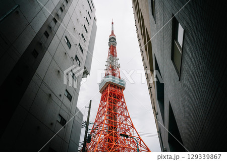 Travel landscape of Tokyo Tower, Japan landmark Travel landscape of Tokyo Tower, Japan landmark 129339867