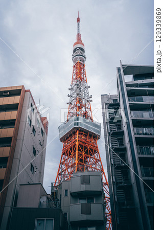 Travel landscape of Tokyo Tower, Japan landmark Travel landscape of Tokyo Tower, Japan landmark 129339869