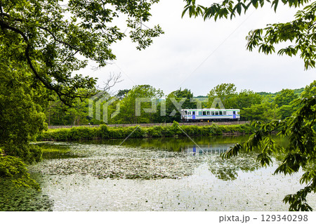 【北海道_函館市_大沼公園】大沼国定公園と函館本線 129340298