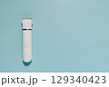 Modern White Hair Clipper on Blue, Grooming and Self Care Tool 129340423