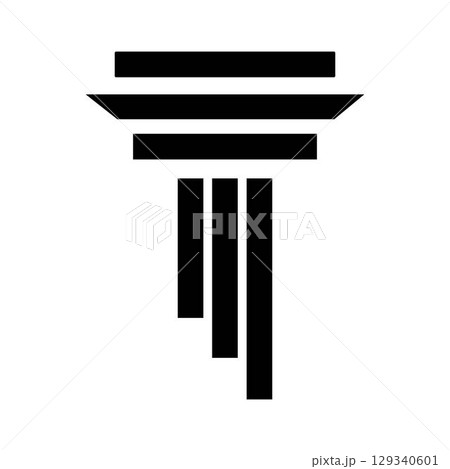 Pillar Logo Template Column Vector Illustration 129340601