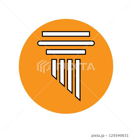 Pillar Logo Template Column Vector Illustration Pillar Logo Template Column Vector Illustration 129340631