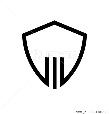 Pillar Logo Template Column Vector Illustration 129340665