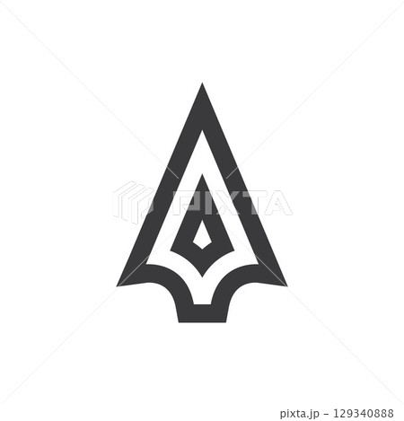 Spear logo vector design template 129340888