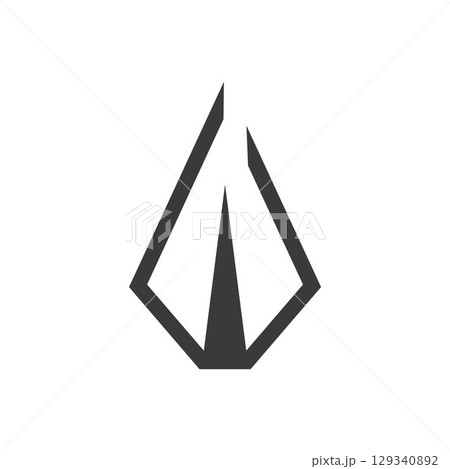 Spear logo vector design template 129340892