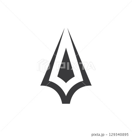Spear logo vector design template 129340895