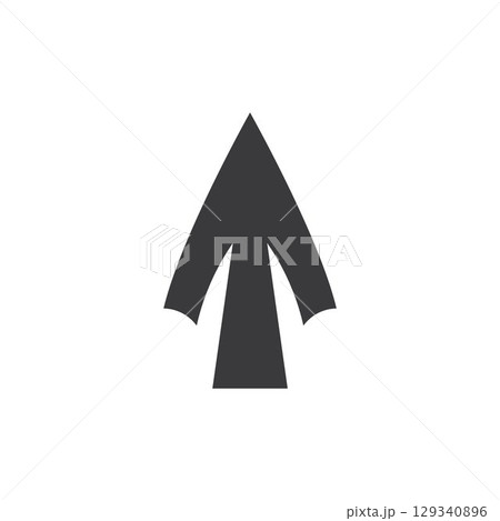 Spear logo vector design template 129340896