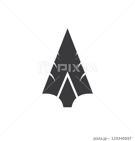 Spear logo vector design template 129340897