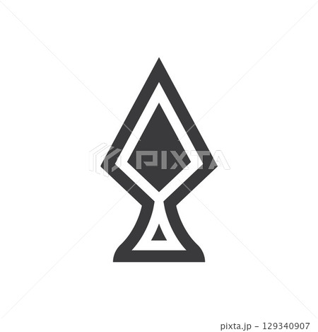 Spear logo vector design template 129340907