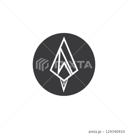 Spear logo vector design template 129340910