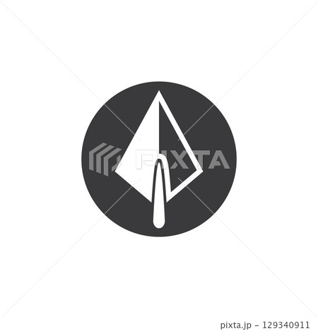 Spear logo vector design template 129340911