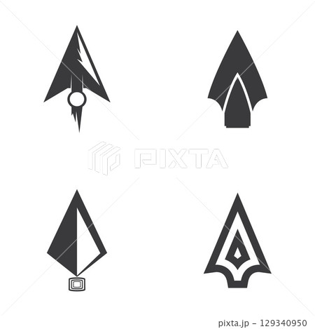 Spear logo vector design template 129340950