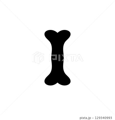 Dog bone logo vector illustration icon Dog bone logo vector illustration icon 129340993