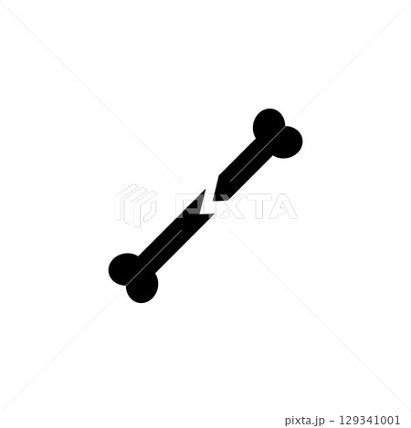 Dog bone logo vector illustration icon 129341001