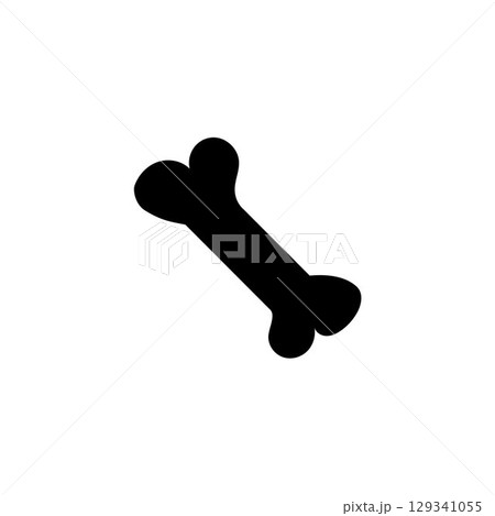 Dog bone logo vector illustration icon 129341055