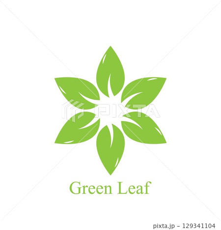 Logos of green Tree leaf ecology nature element vector 129341104