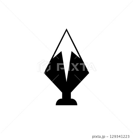 Spear logo vector design template 129341223
