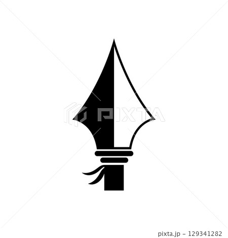 Spear logo vector design template 129341282