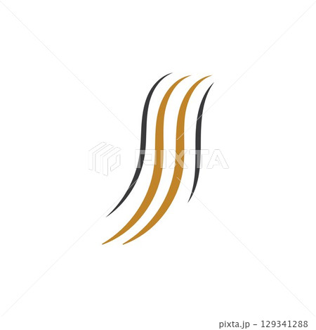 hair wave logo vector illustration design 129341288